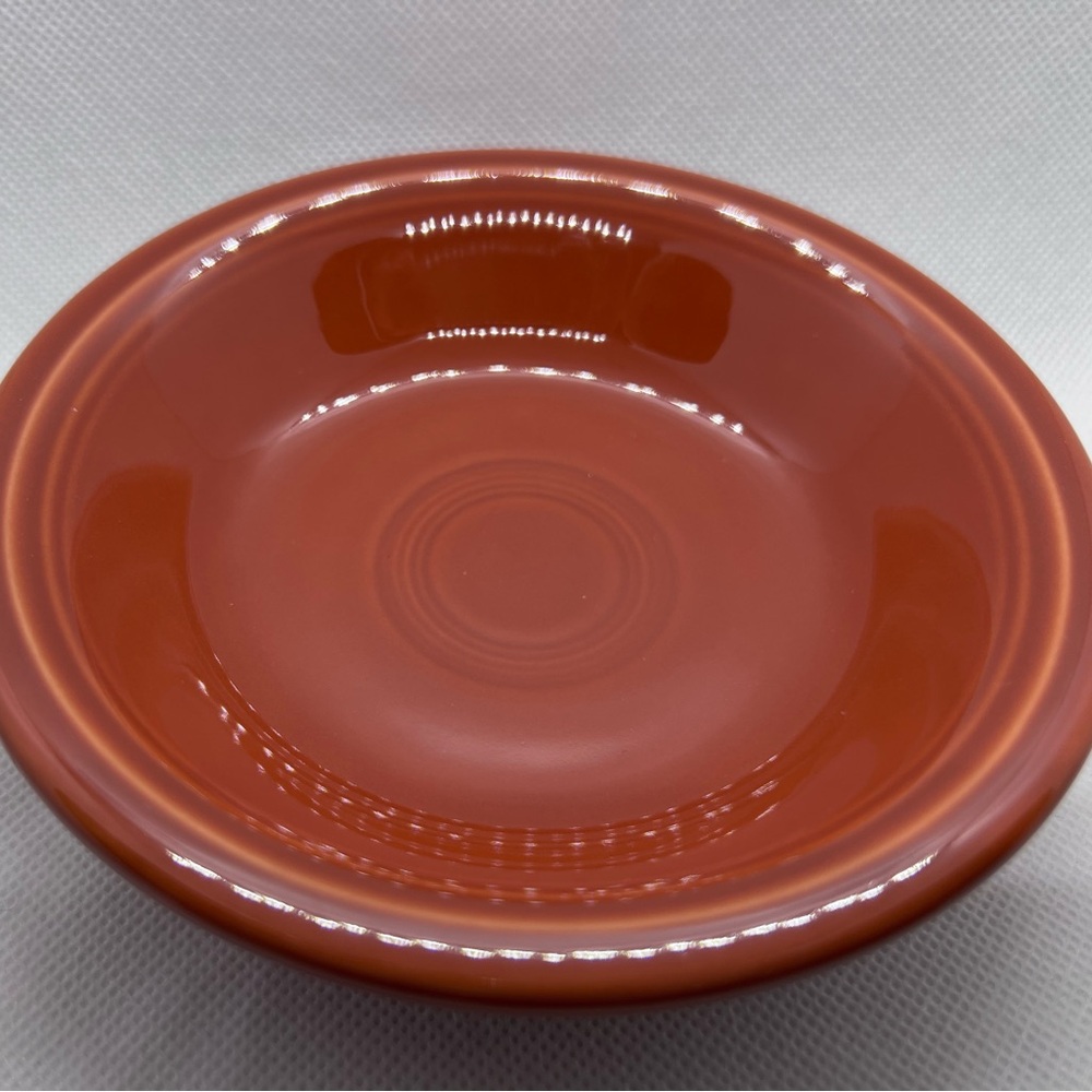 Fiestaware 6 oz fruit bowl. Post 86 retired color Paprika like new